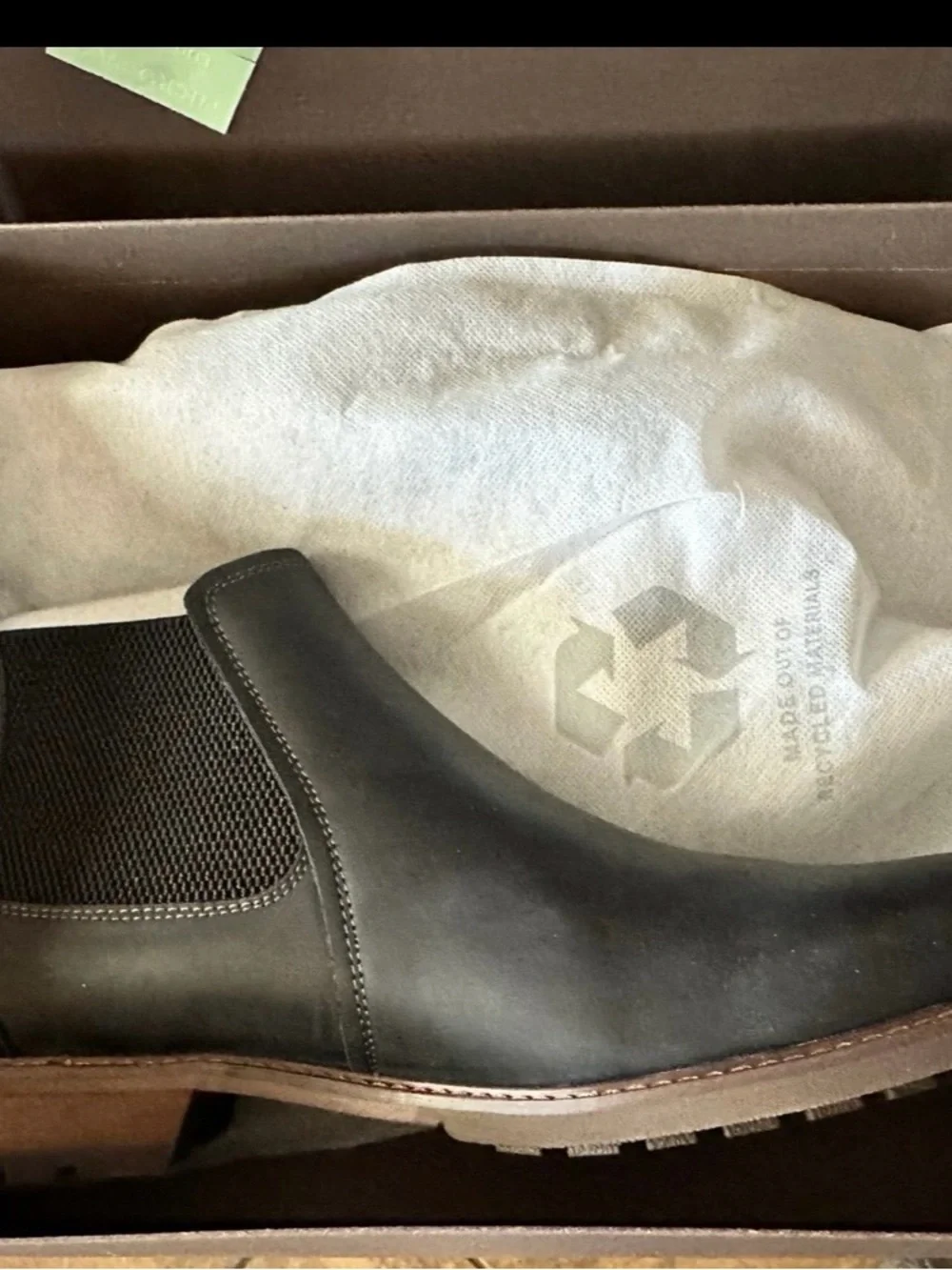 Florsheim Chalet Gore Chelsea Boots Men’s 12M Black Leather 11964